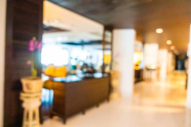 Soyut bulanık otel lobisi iç oda
