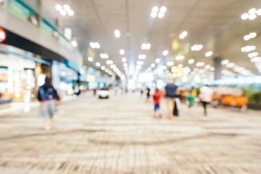 Soyut bulanıklık ve ufuk changi Havaalanı terminal iç
