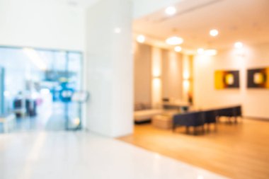 Soyut bulanık otel lobisi iç oda