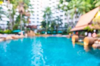 Hotel resort açık yüzme havuzunda bulanıklık