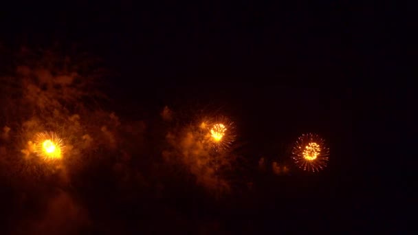 images rapprochées de feux d'artifice explosant dans le ciel nocturne