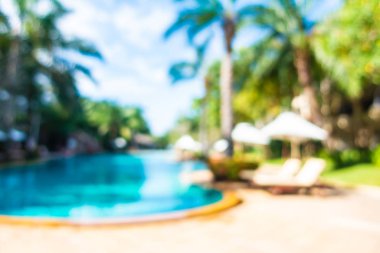 Hotel resort açık yüzme havuzunda bulanıklık