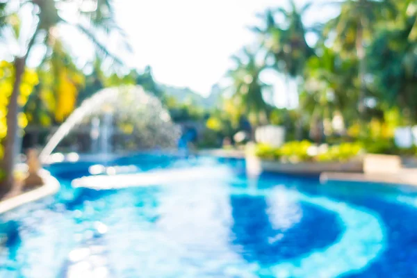 Abstract blur outdoor swimming pool in hotel resort — Stock Photo, Image