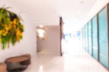 Soyut bulanık otel lobisi iç oda