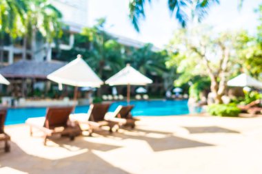 Hotel resort açık yüzme havuzunda bulanıklık