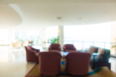 Soyut bulanık otel lobisi iç oda