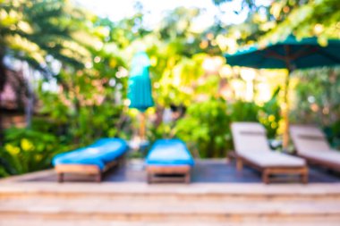 Hotel resort açık yüzme havuzunda bulanıklık