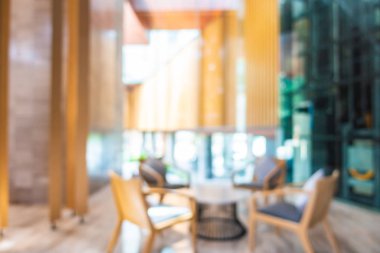 Otelde soyut bulanıklık ve defokus lobi dekorasyonu