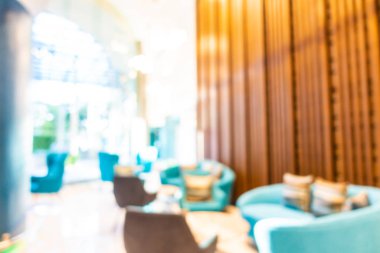 Soyut bulanık otel lobisi iç oda