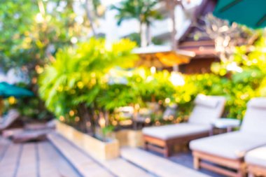 Hotel resort açık yüzme havuzunda bulanıklık