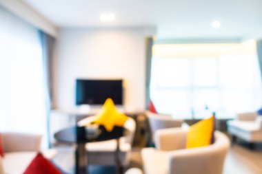 Soyut bulanık otel lobisi iç oda