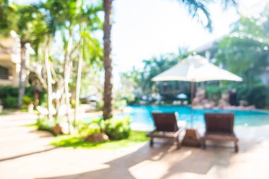 Hotel resort açık yüzme havuzunda bulanıklık