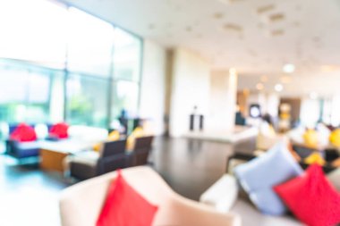Soyut bulanıklık ve ufuk otel ve lobi iç