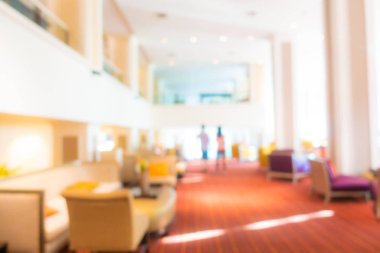 Soyut bulanık otel lobisi iç oda