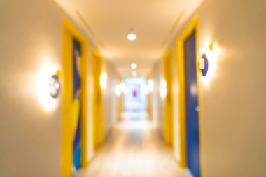 Soyut bulanık otel lobisi iç oda