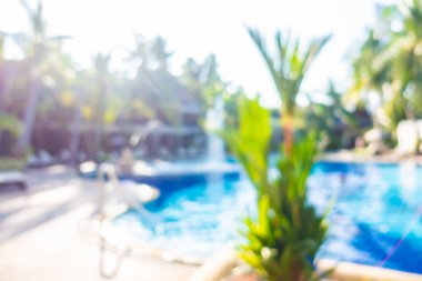 Hotel resort açık yüzme havuzunda bulanıklık