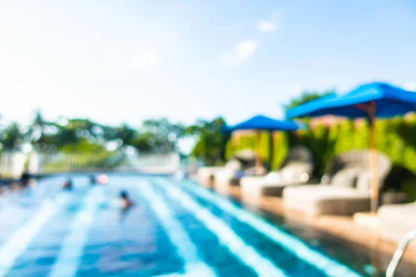 Abstract blur outdoor swimming pool in hotel resort — Stock Photo, Image