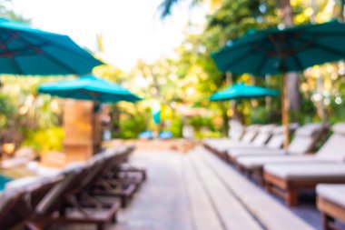 Hotel resort açık yüzme havuzunda bulanıklık