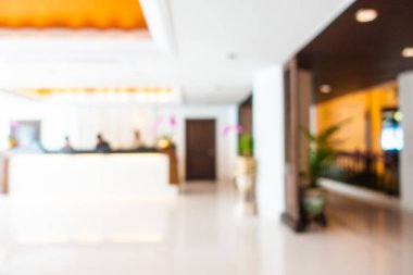 Soyut bulanık otel lobisi iç oda