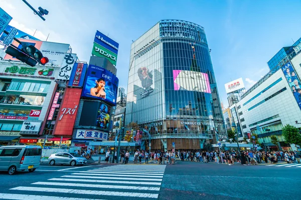 Tokyo, Japon 29 juil. 2018 : L'intersection ou la traversée de Shibuya est — Photo