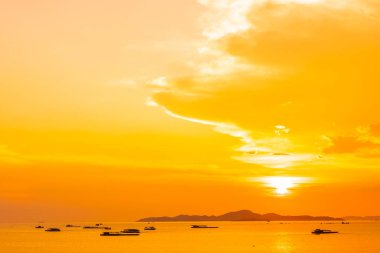 Tayland 'ın Pattaya şehrinin etrafındaki güzel deniz manzarası
