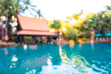 Hotel resort açık yüzme havuzunda bulanıklık