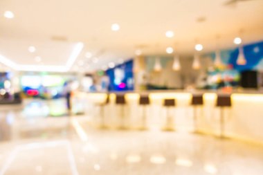 Soyut bulanık otel lobisi iç oda