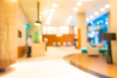 Soyut bulanık otel lobisi iç oda