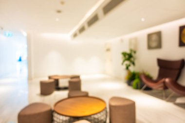 Soyut bulanık otel lobisi iç oda