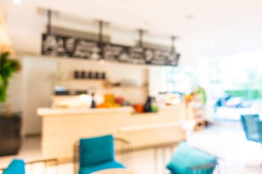 Soyut bulanık otel lobisi iç oda