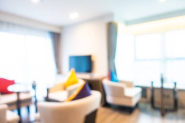 Soyut bulanık otel lobisi iç oda