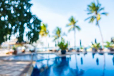 Hotel resort açık yüzme havuzunda bulanıklık