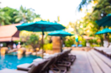 Hotel resort açık yüzme havuzunda bulanıklık