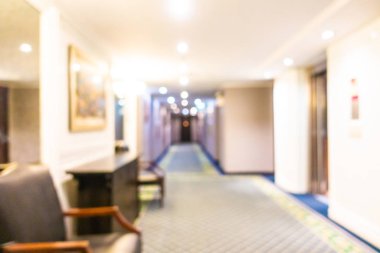 Soyut bulanık otel lobisi iç oda