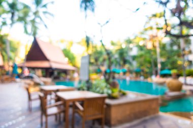 Hotel resort açık yüzme havuzunda bulanıklık