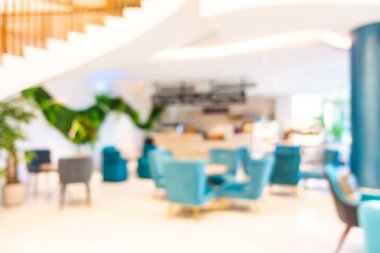 Soyut bulanık otel lobisi iç oda