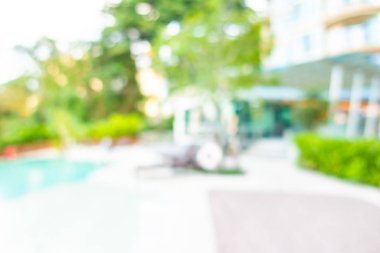 Hotel resort açık yüzme havuzunda bulanıklık