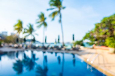 Hotel resort açık yüzme havuzunda bulanıklık