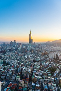 Taipei şehrinin güzel mimarisi