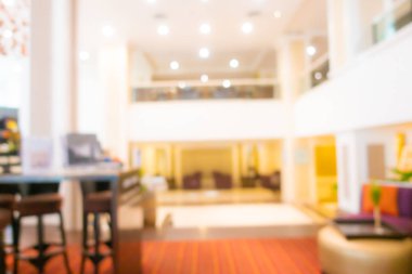 Soyut bulanık otel lobisi iç oda