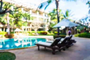 Hotel resort açık yüzme havuzunda bulanıklık