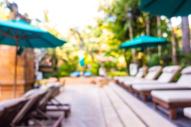 Hotel resort açık yüzme havuzunda bulanıklık