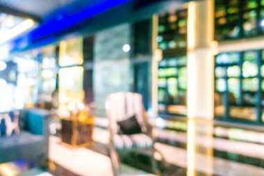 Soyut bulanık otel lobisi iç oda