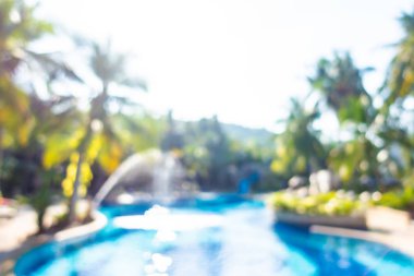 Hotel resort açık yüzme havuzunda bulanıklık