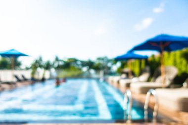 Hotel resort açık yüzme havuzunda bulanıklık