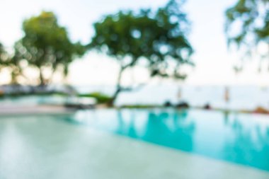 Hotel resort açık yüzme havuzunda bulanıklık