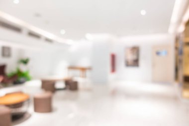 Soyut bulanık otel lobisi iç oda