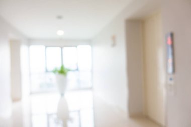 Soyut bulanık otel lobisi iç oda