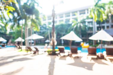 Hotel resort açık yüzme havuzunda bulanıklık