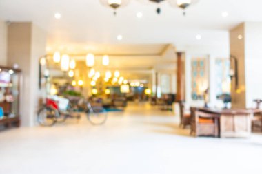 Soyut bulanık otel lobisi iç oda
